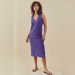 Free People Santorini Crochet Sweater Dress